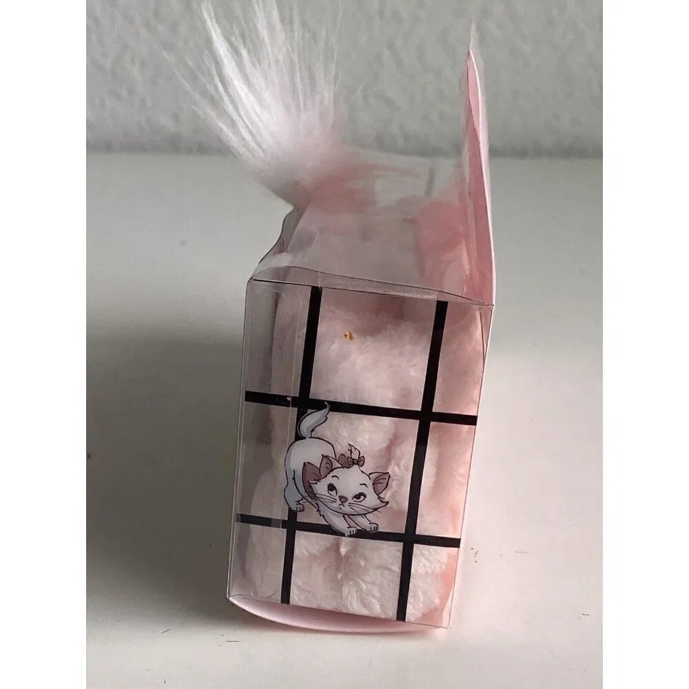 Disney's The Aristocats‎ Marie Fluffy Spa Headband Pink White Cat Ears Bow NEW